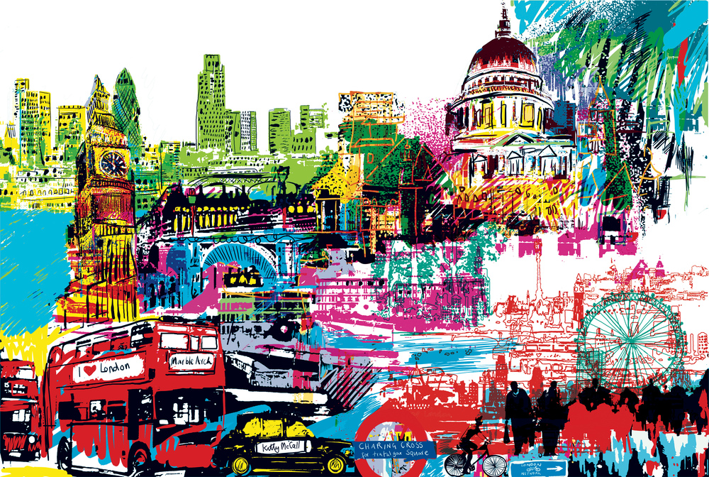 Lovely Artistic Representations of London’s Famous Skyline | Wanderarti