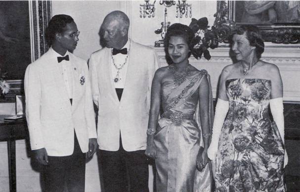 Queen Sirikit and Eisenhower