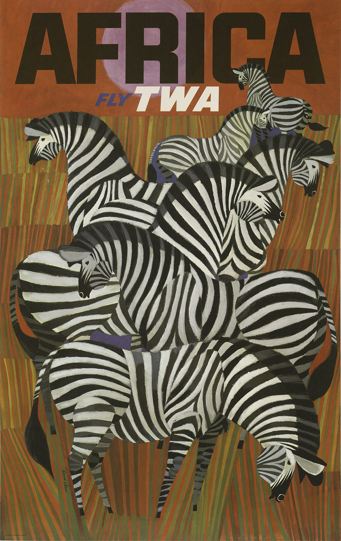 David Klein, Africa, Vintage travel poster
