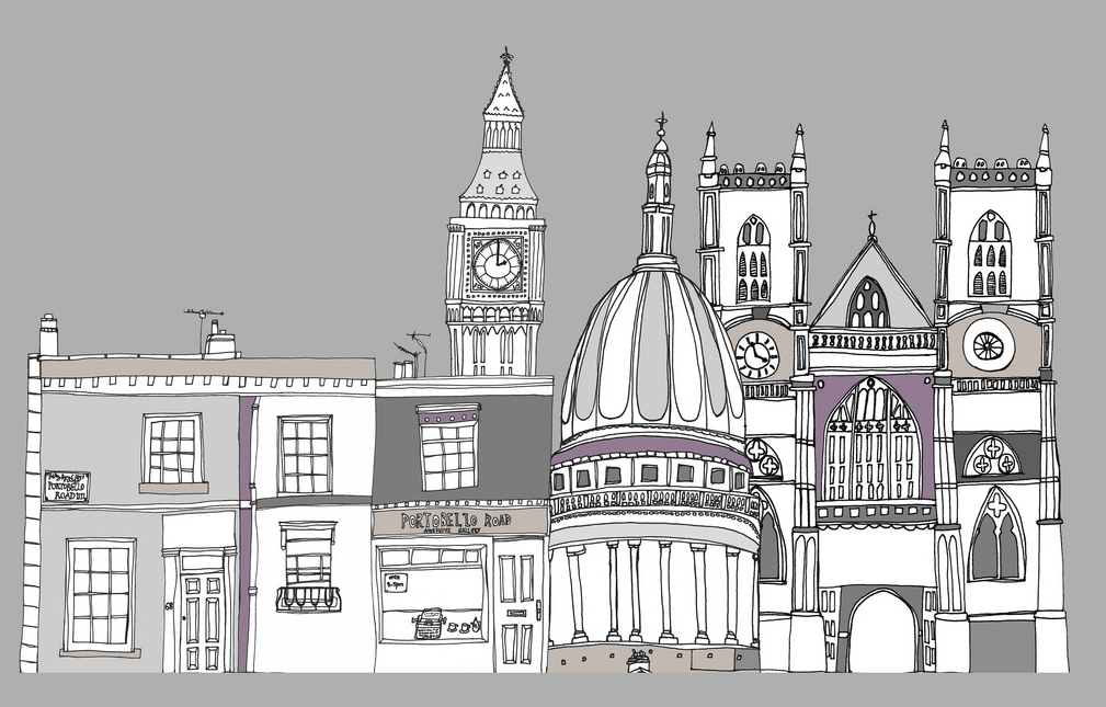 Lovely Artistic Representations of London’s Famous Skyline | Wanderarti