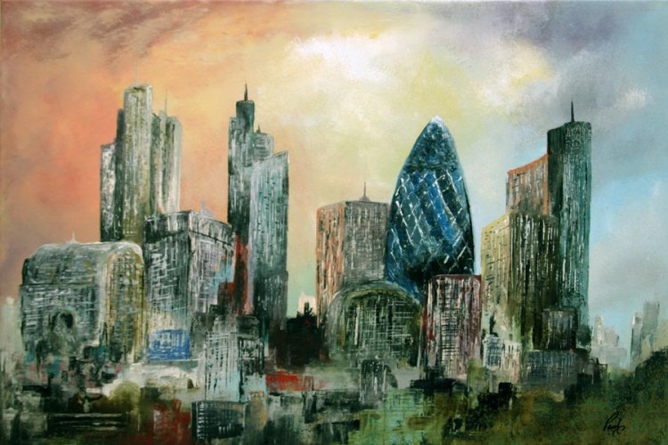 Lovely Artistic Representations of London’s Famous Skyline | Wanderarti