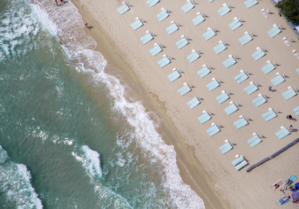 Beaches from above, abstract photography