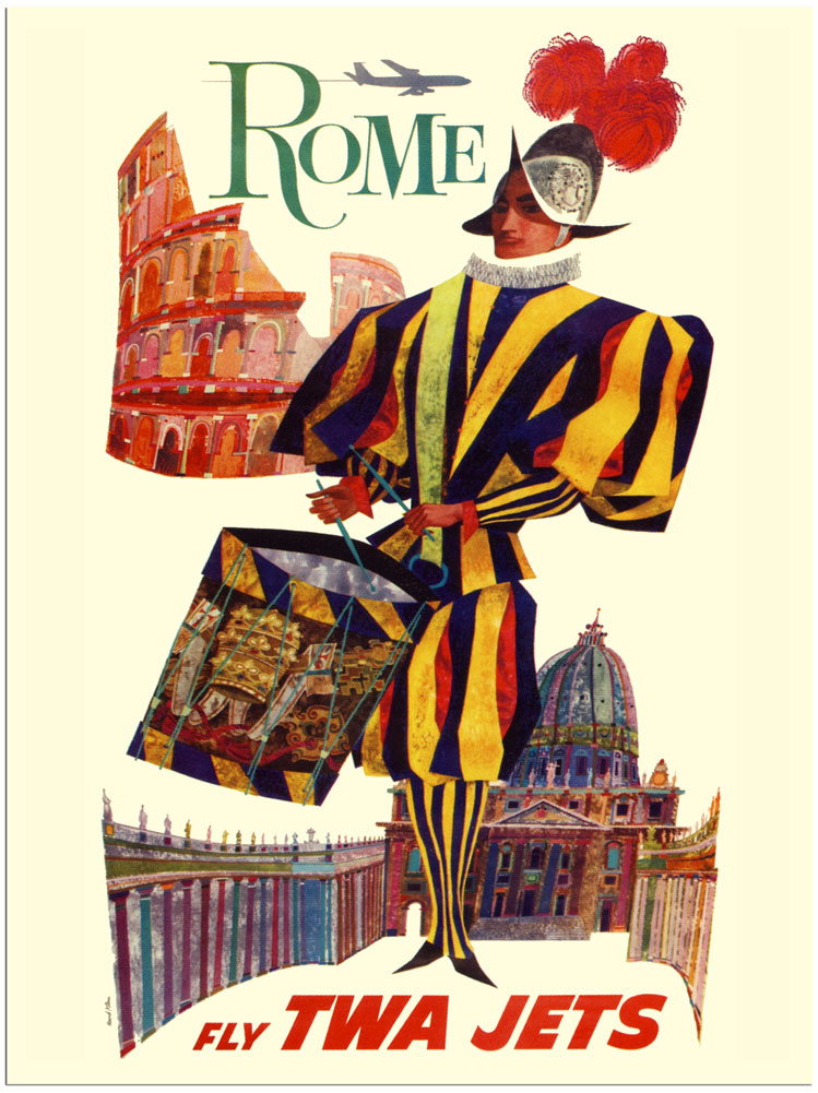 David Klein, Rome, Vintage travel posters