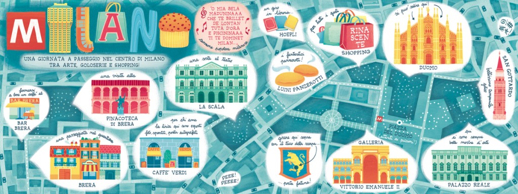 Illustrated Milan, guide to Milan, what to do in Italy, maps, travel Europe