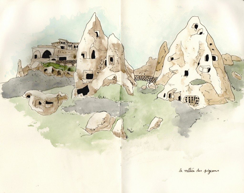 Sketching Turkey, Cappodocia, travel