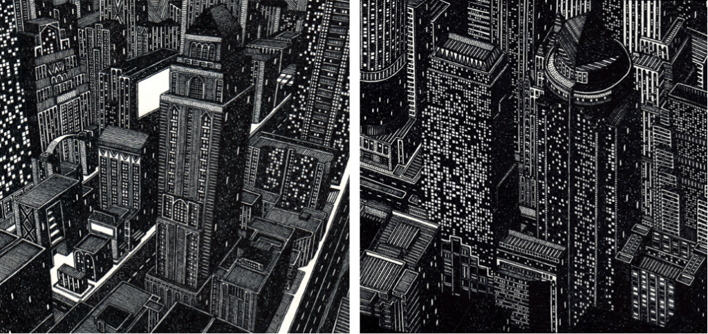 Tom Radclyffe, Cities, sketches, drawings, black and white art