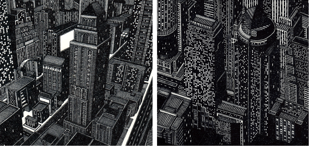 Tom Radclyffe, Cities, sketches, drawings, black and white art