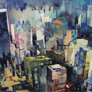 Paintings of New York, art in America, travel art