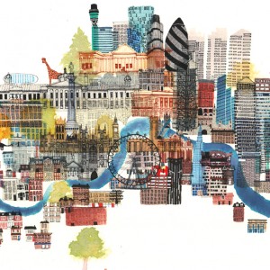 illustrations of London, art travel