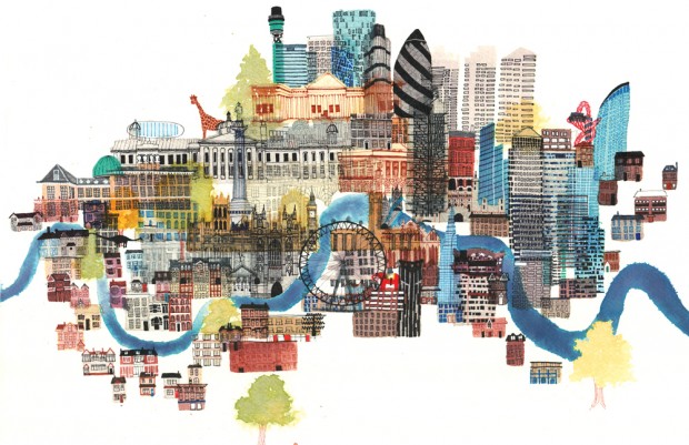illustrations of London, art travel