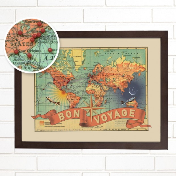 World map, illustration, art travel