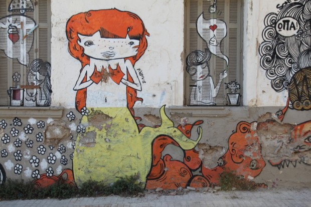 Street art in Athens, Greece, Europe