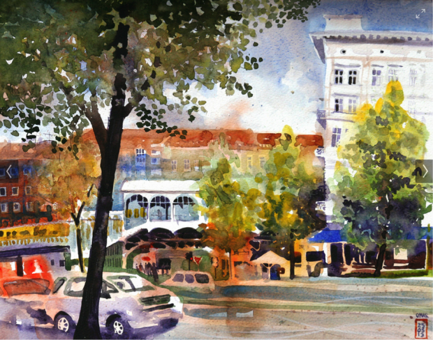 Sketches of Berlin, paintings of Germany , travel art Europe