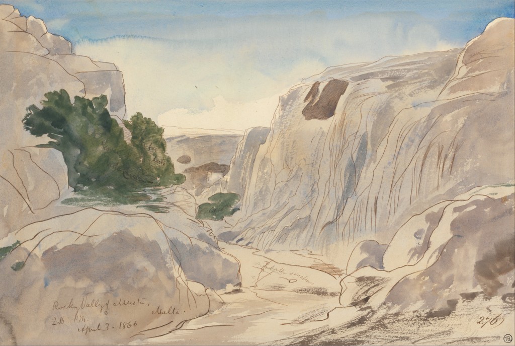 Paintings of Malta, edward  lear, landscape artist