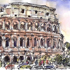 Paintings of rome, europe, travel art