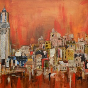 Paintings of casablanca, Morocco, travel art