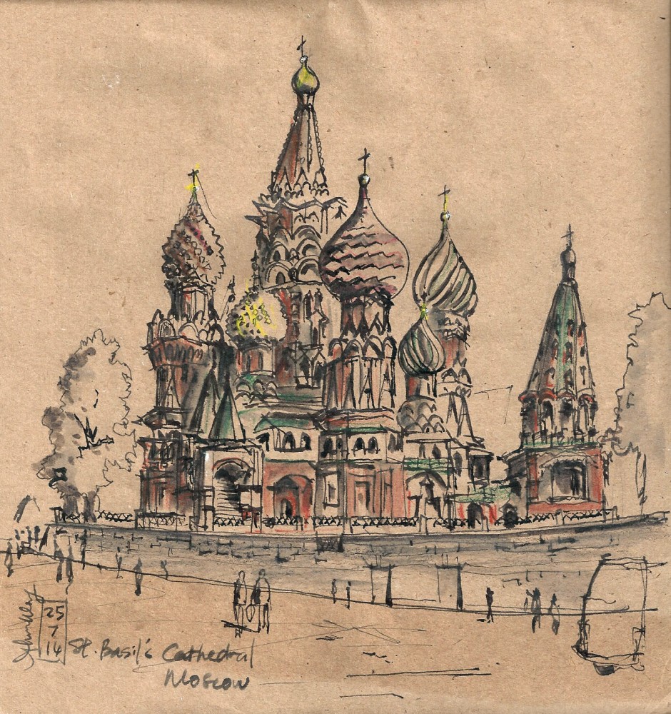 Magnificent Moscow: Sketches and Paintings of Russia’s Colourful ...