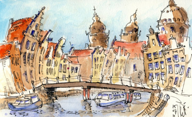 Sketches of Amsterdam